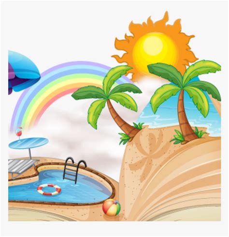 Transparent Innertube Clipart - Summer Homework Cover Page, HD Png ...