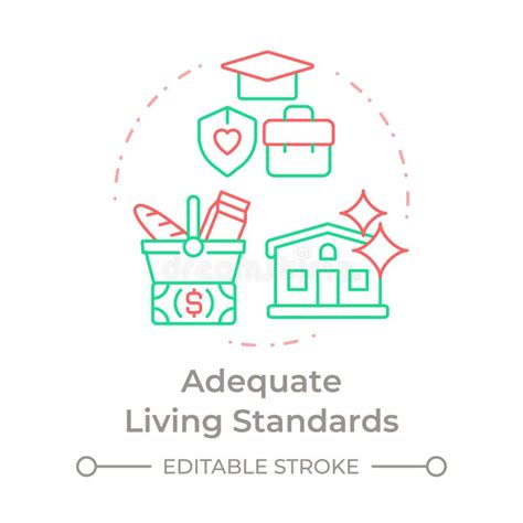 adequate living standards stock illustrations  adequate living