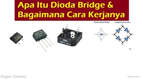 Elektronika Dasar Mengenal Apa Itu Dioda Bridge Jembatan Dan Prinsip Kerjanya Youtube