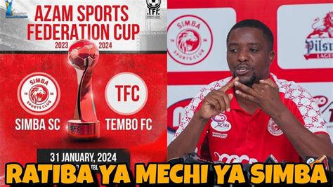 Tazama Ratiba Ya Mechi Ya SIMBA Mwezi January 2024 Simba Kucheza Na