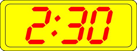 Digital Clock 2:30 Clip Art at Clker.com - vector clip art online, royalty free & public domain