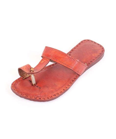 Solid Brown Flats In Leather - InWeave - 3129344