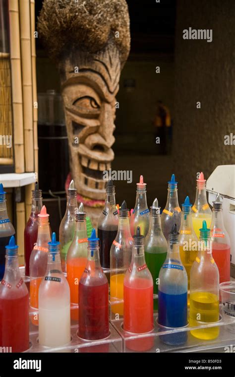 Shave Ice Stand Waikiki Honolulu Oahu Hawaii Stock Photo Alamy