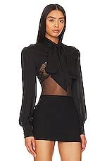 Kiki De Montparnasse Pussy Bow Shrug In Black REVOLVE