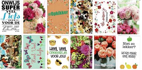 12 Cards Crafts Luxe Wenskaarten Beterschap Opkikkertje Sterkte