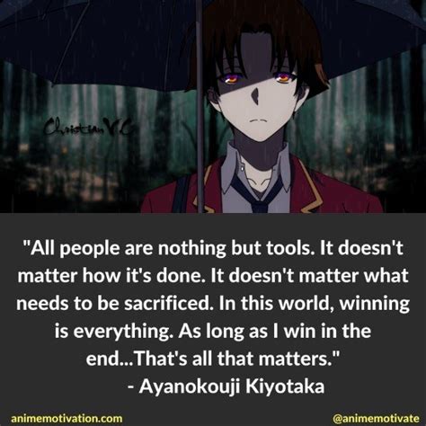 Kiyotaka Ayanokouji, Anime, Classroom Of The Elite, Quotes,, 56% OFF