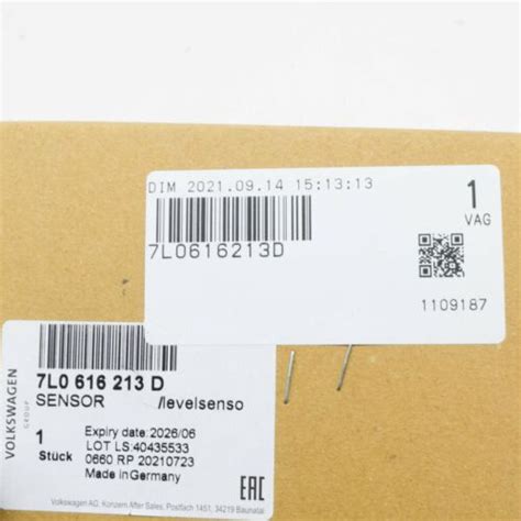 OEM AUDI Q7 4L FRONT LEFT LEVEL SENSOR WITH POLES 7L0616213D GENUINE 07 ...
