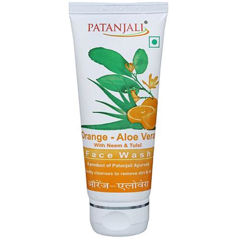 Buy Patanjali Orange Aloe Vera With Neem Tulsi Face Wash 60 G Online At Best Price In India