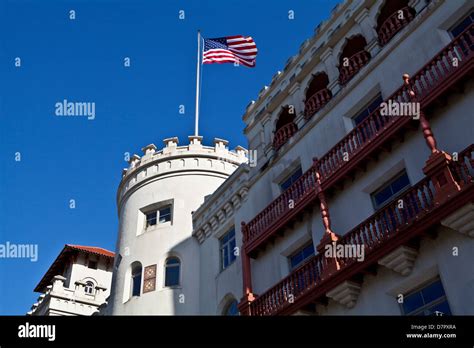 casa monica hotel  pictured  st augustine florida stock photo