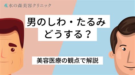 男性の顔や頬のしわ・たるみ改善に効果的な美容治療を解説｜水の森美容クリニック・美容皮膚科