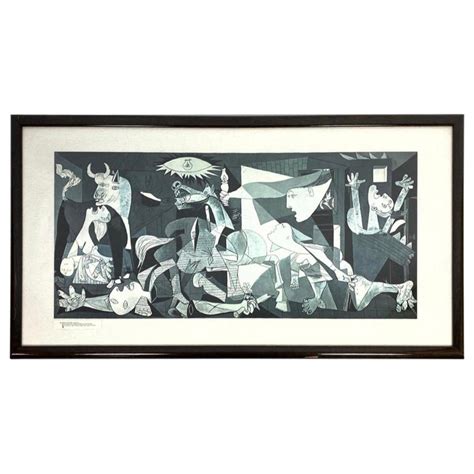 Framed Pablo Picasso Print Of “guernica” For Sale At 1stdibs Vintage Picasso Print Framed