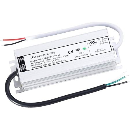 UL Certified LED Driver 12v 60W Waterproof IP67 Class 2 LED Power