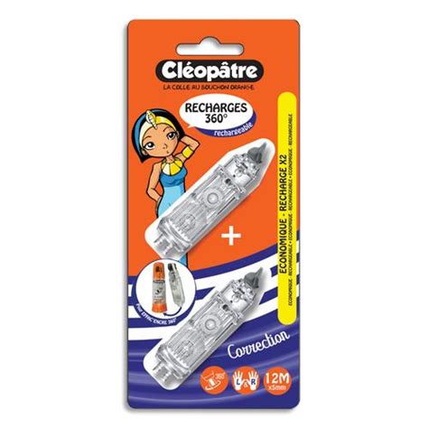 Blister De Recharges Pour Roller De Correction Cleopatre Effac Encre