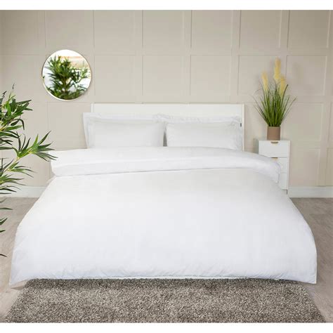 400tc Supercale Egyptian Cotton King Duvet Cover White Brandalley