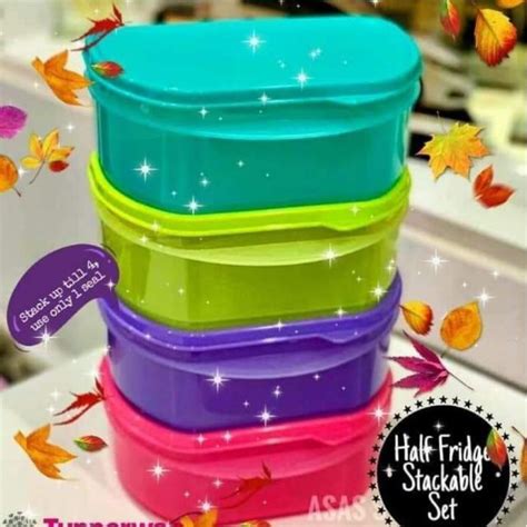 Tupperware Half Fridge Stackable Ml Pcs Shopee Malaysia