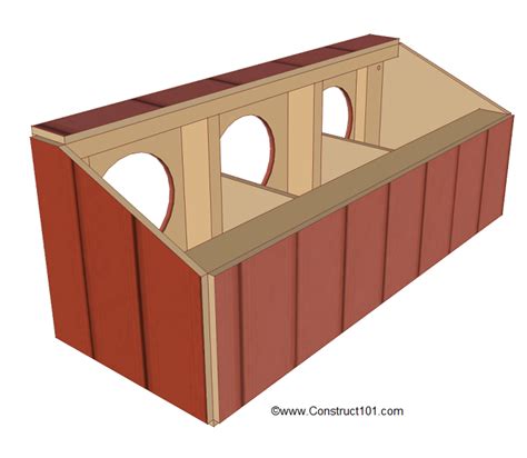 Chicken Coop Nest Box Plans - Construct101