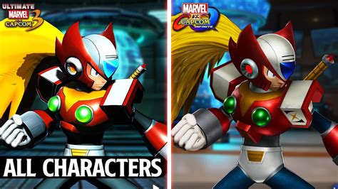 MVC Infinite Vs Ultimate MVC 3 All Characters Comparison Hyper