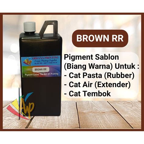 Jual Biang Warna Sablon Coklat Pigment Brown RR 1kg Shopee Indonesia