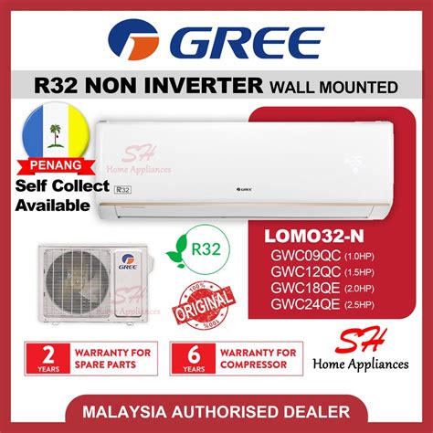 GREE R32 Air Conditioner LOMO32 N Non Inverter AIRCOND 1 0HP 1 5HP 2