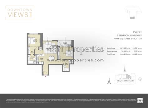 Floor Plans Downtown Views Downtown Dubai By Emaar