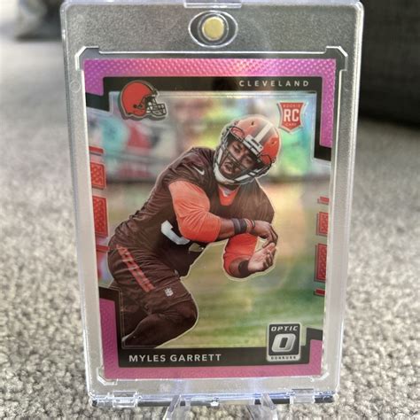 2017 Donruss Optic Rookies Pink Prizm 106 Myles Garrett RC EBay