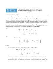 HW5 Solution Pdf STOR415 I NTRODUCTION TO O PTIMIZATION D EPARTMENT