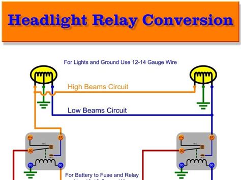 Relay Wiring Diagram For Headlights Simple Headlight Relay W