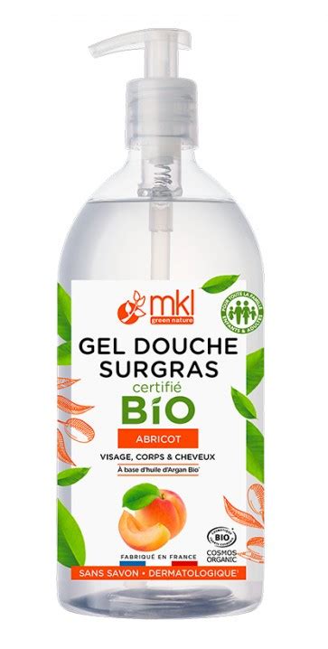 Hygi Ne Corporelle Mkl Gel Douche Surgras Certifi Bio Abricot L