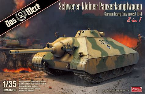 1/35 Schwerer kleiner Panzerkampfwagen German heavy tank project 1944 ...