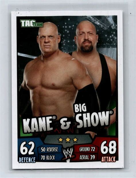 2011 Topps WWE Slam Attax RUMBLE Big Show Kane Tag EBay