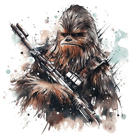 4 Chewbacca Clipart Chewbacca Poster Chewbacca Print Chewbacca