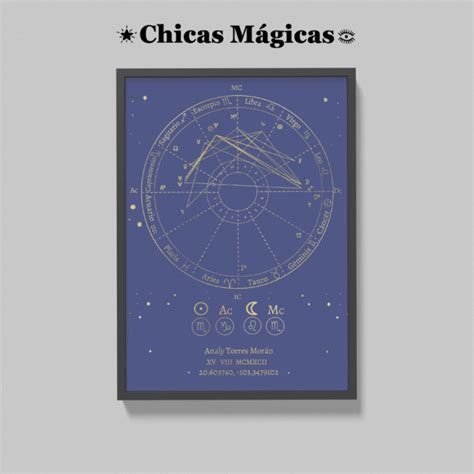 El Arte De Mi Carta Astral Incluye Marco De Regalo Chicas Magicas