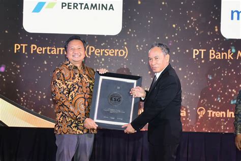 Pertamina Raih Peringkat 2 Rating ESG Dunia Seputar Energi