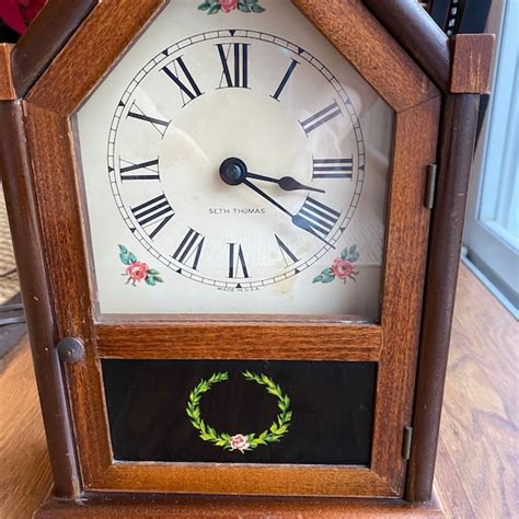 Seth Thomas Mantle Clock Etsy