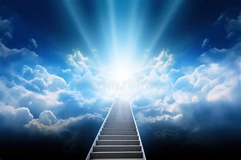 Stairway To Heaven Generative Ai Stairway Through The Clouds To The