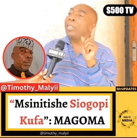 Ila Huyu Mzeee MAGOMA MIMI Nilijua Hii Interview Ni Ya Zamani