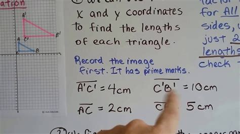 Grade 8 Math 10 1c Dilations Find The Scale Factor Youtube