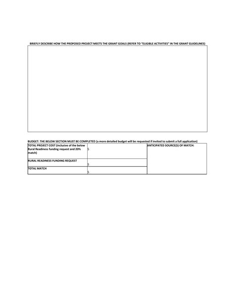 Michigan Letter Of Intent For Rural Readiness Funding Grant Fill Out