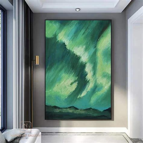 Green Abstract Art Canvas Green Painting Green Wall Art Green - Etsy