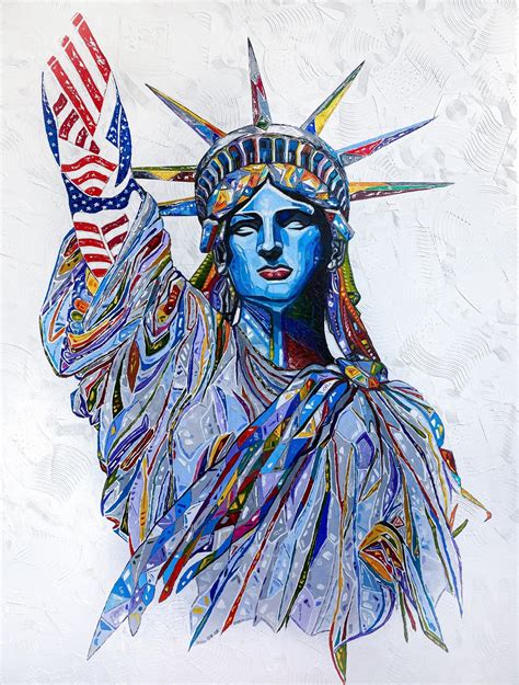 Lady Liberty Painting by Mariia Gnyniuk - Jose Art Gallery