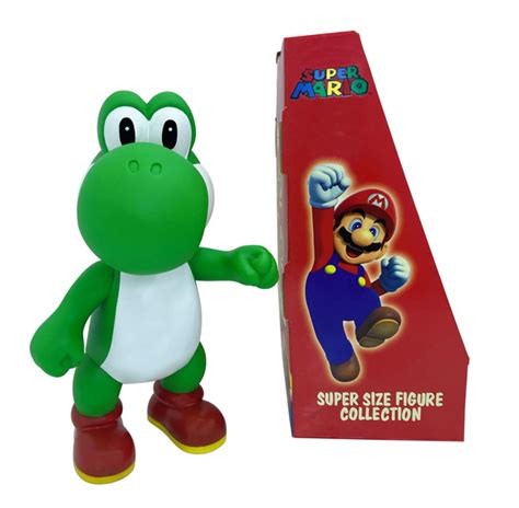 Boneco Yoshi Super Mario Bros Pvc Articulado Elo7