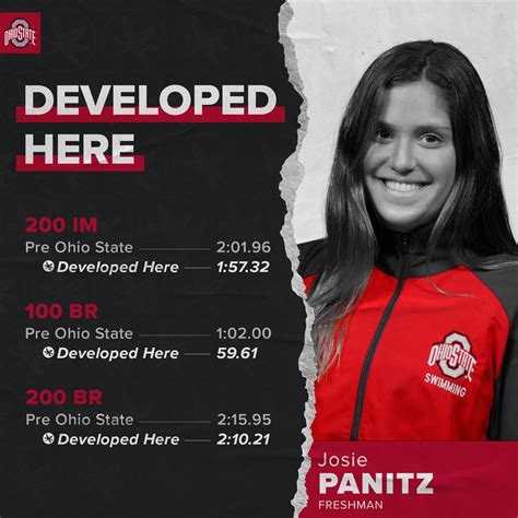 Ohio State Swimdive On Twitter Freshman Josie Panitz Made A Huge