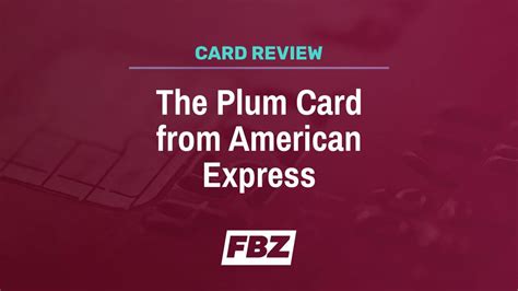 The Plum Card from American Express Review [2025] | FinanceBuzz