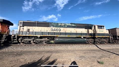 BNSF 6174 Leading NB Empty Energy Coal Train With DP Executive MAC