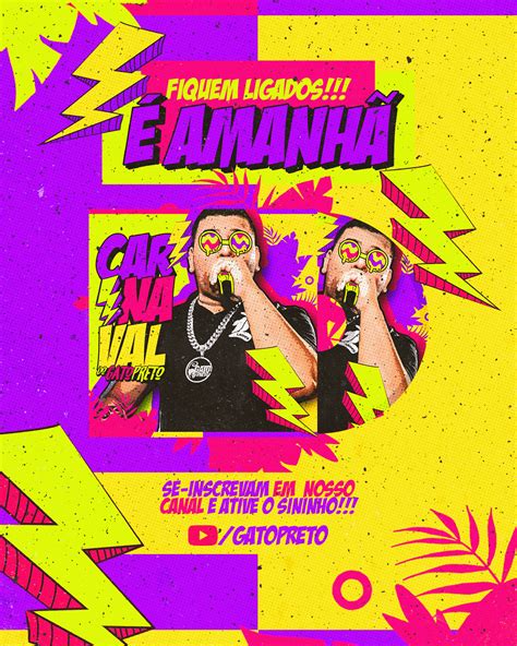 Material Gr Fico Cd Carnaval Do Gato Preto On Behance