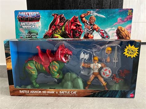 Masters Of The Universe Battle Armor He Man And Battle Cat Hobbies