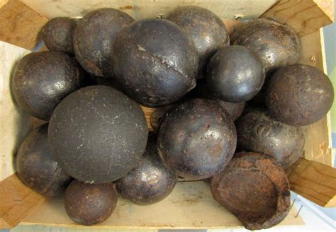 Lot Group Of 20 Civil War Era Cannonballs Excavated In South Carolina