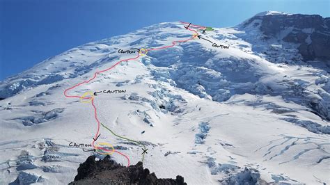 Mount Rainier Climbing Emmons Winthrop Route Update July 8th 2019