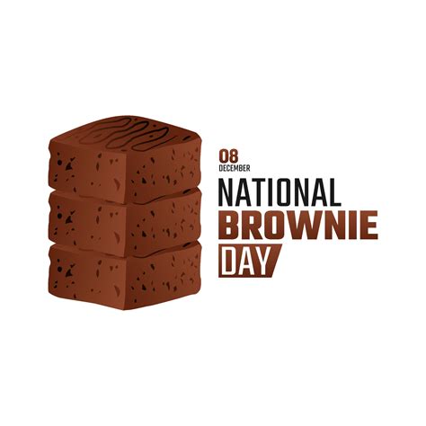 vector graphic of national brownie day good for national brownie day ...