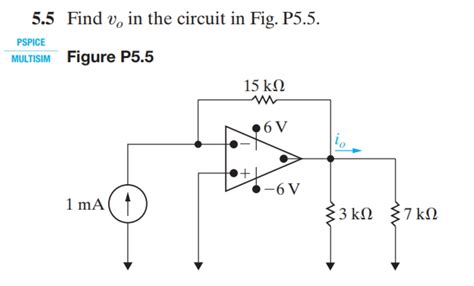 Solved Xov 5 5 Find V In The Circuit In Fig P5 5 PSPICE Chegg